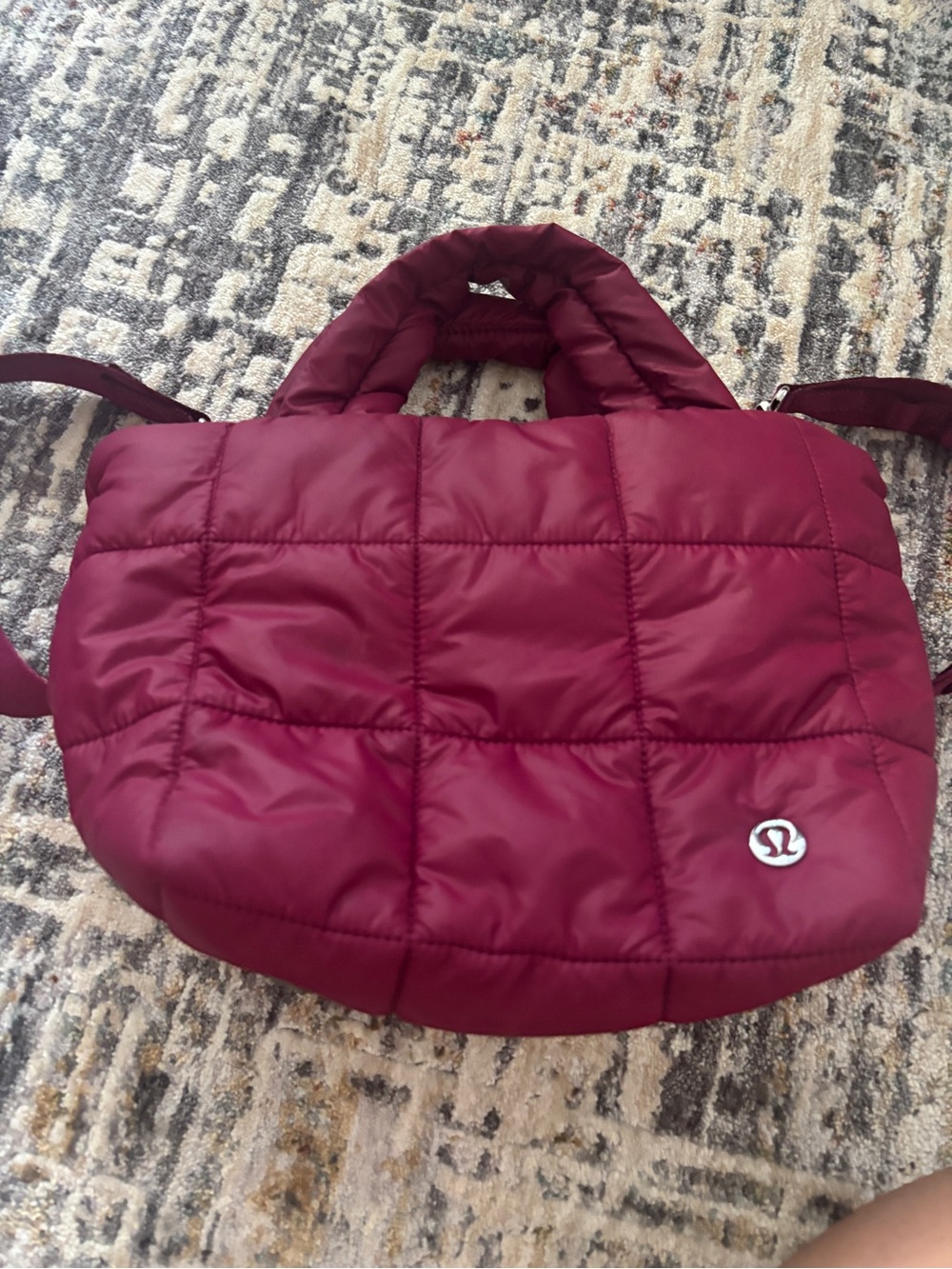 lululemon athletica Quilted Burgundy Tote